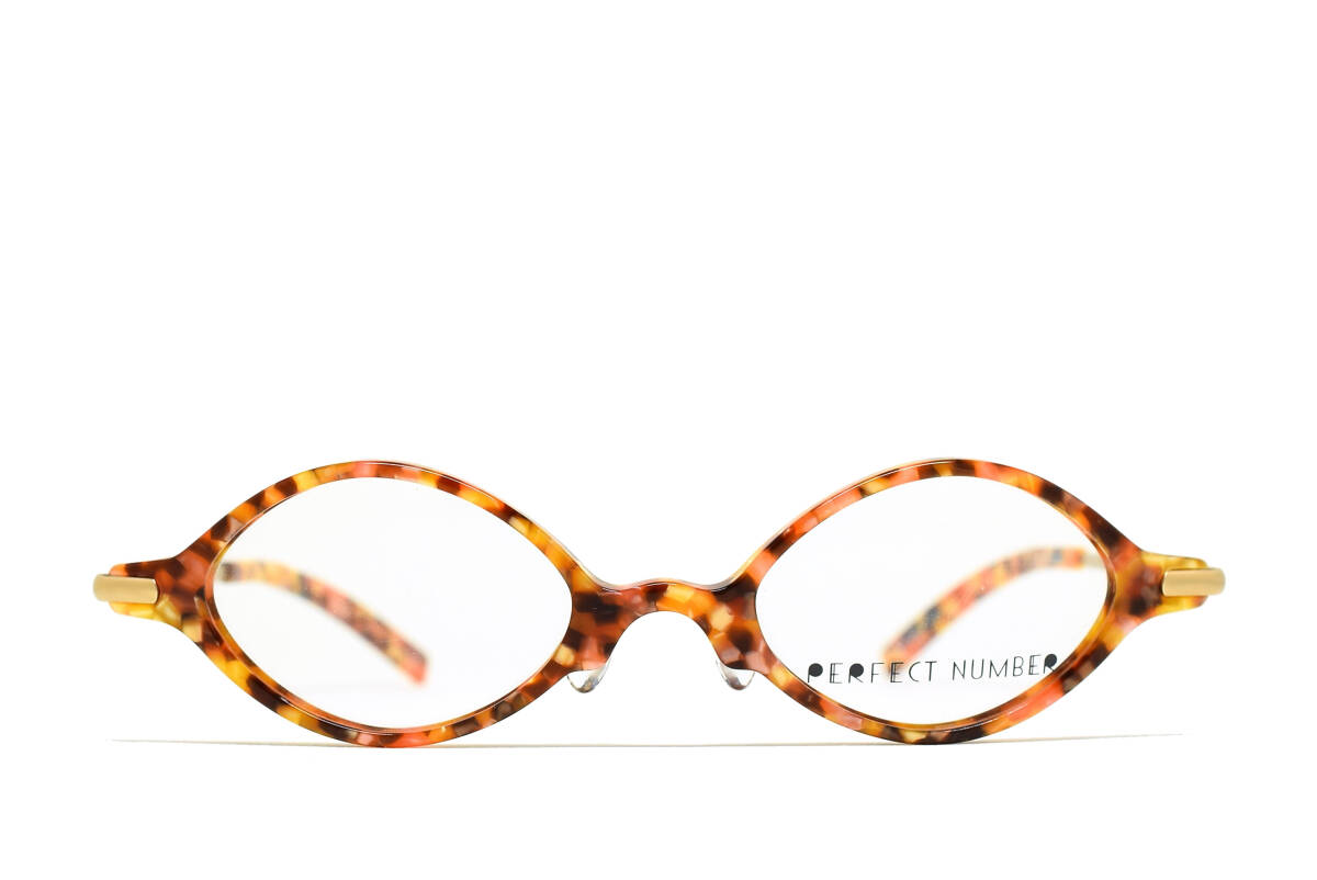 デッドストック PERFECT NUMBER Freshwater 46-21 オーバル メガネ サングラス フレーム 日本製拍卖