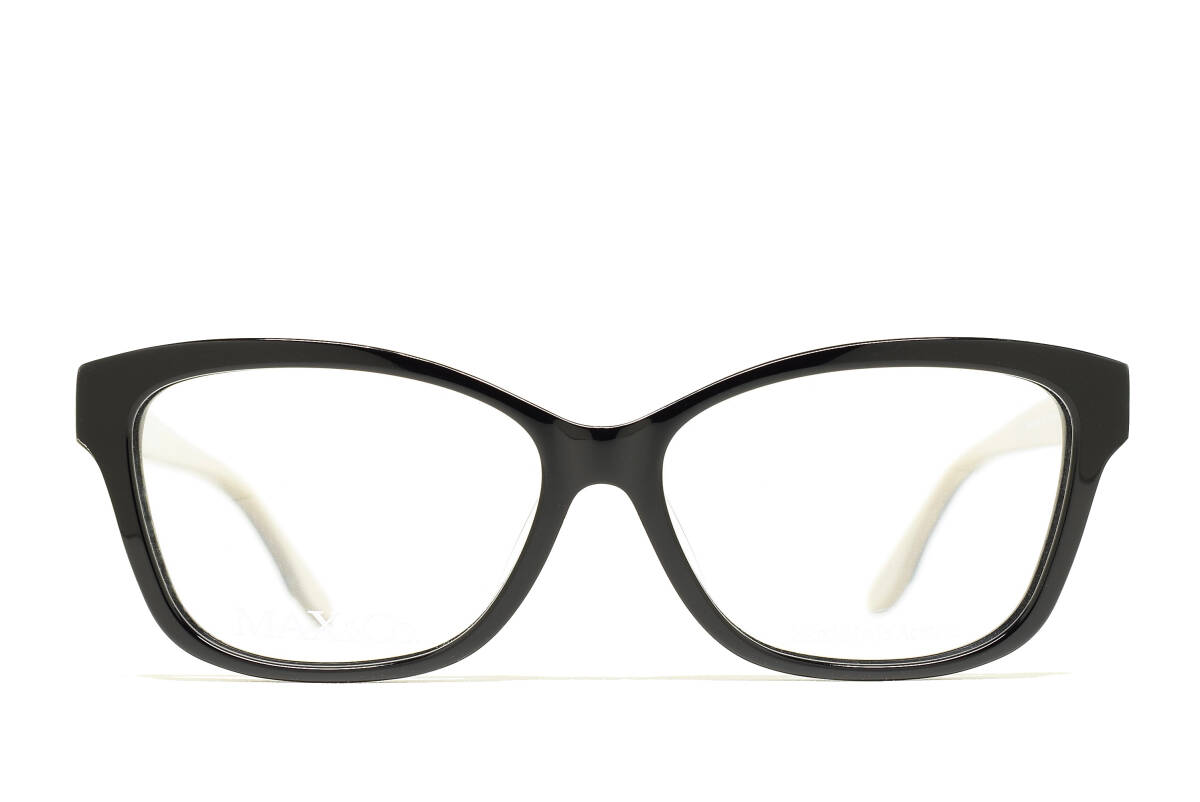 デッドストック MAX&Co. 4049/J 52-14 ウェリントン フルリム メガネ サングラス フレーム ヴィンテージ ブラック 拍卖