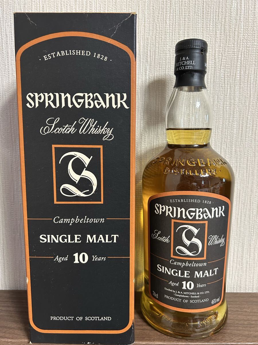 【未開栓】旧ボトル 探しても見つけにくい springbank スプリングバンク 10年 700ml 46%拍卖