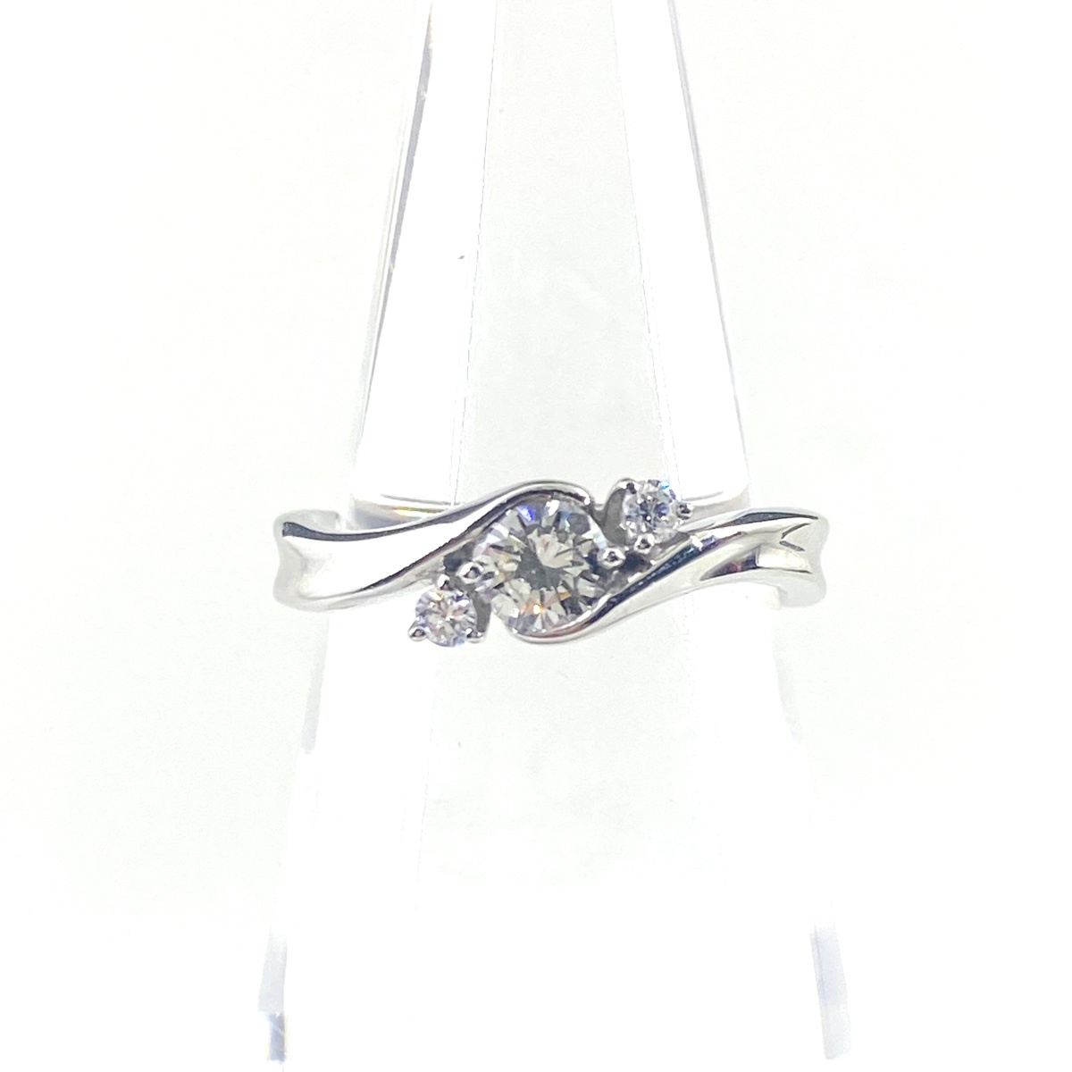 ヴァンドーム青山 VENDOME AOYAMA ダイヤモンド デザインリング プラチナ 指輪 リング 9号 Pt950 ダイヤモンド レディース 【中古】拍卖