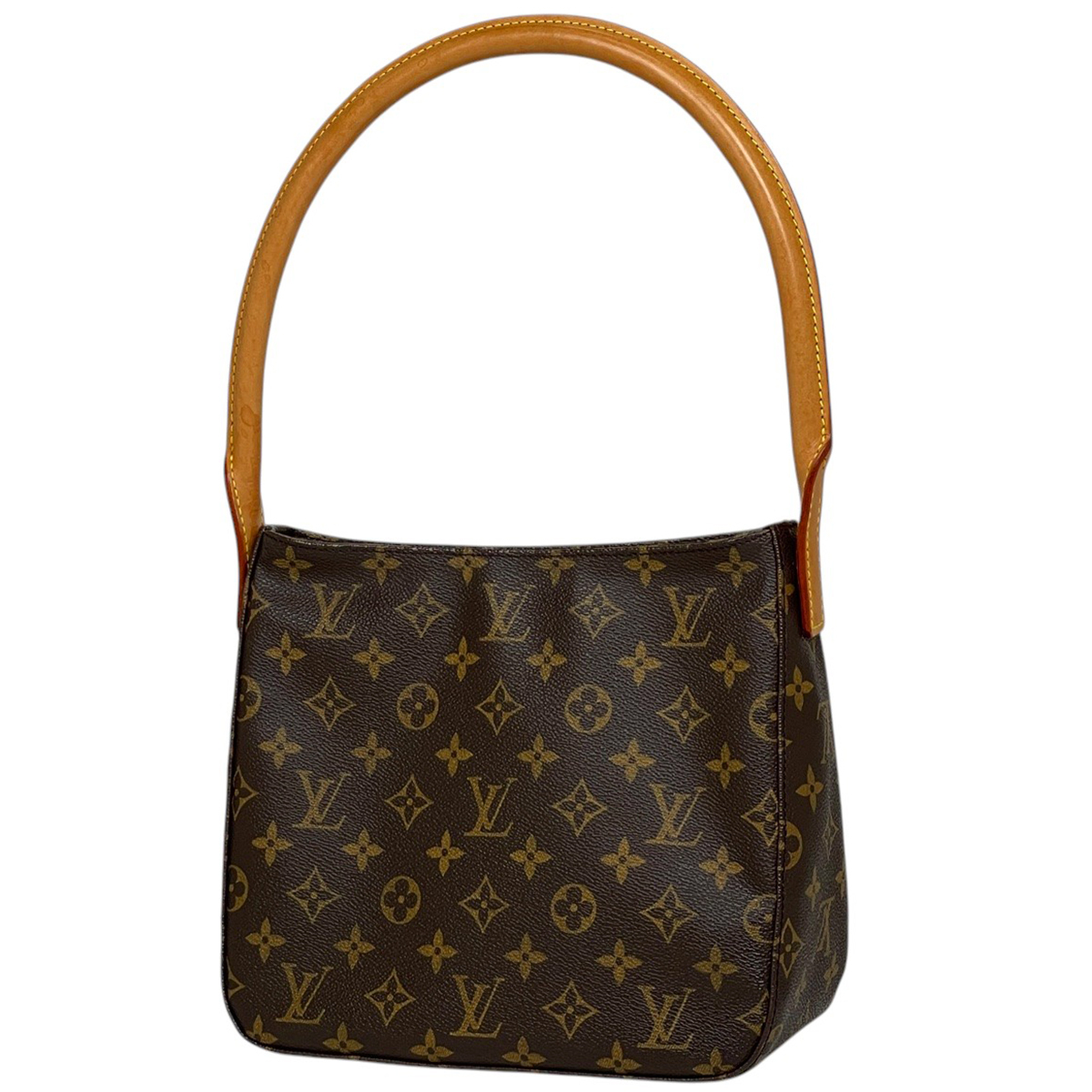 ルイ・ヴィトン Louis Vuitton ルーピング MM 肩掛け ワンショルダー ショルダーバッグ モノグラム ブラウン M51146 レディース 【中古】拍卖