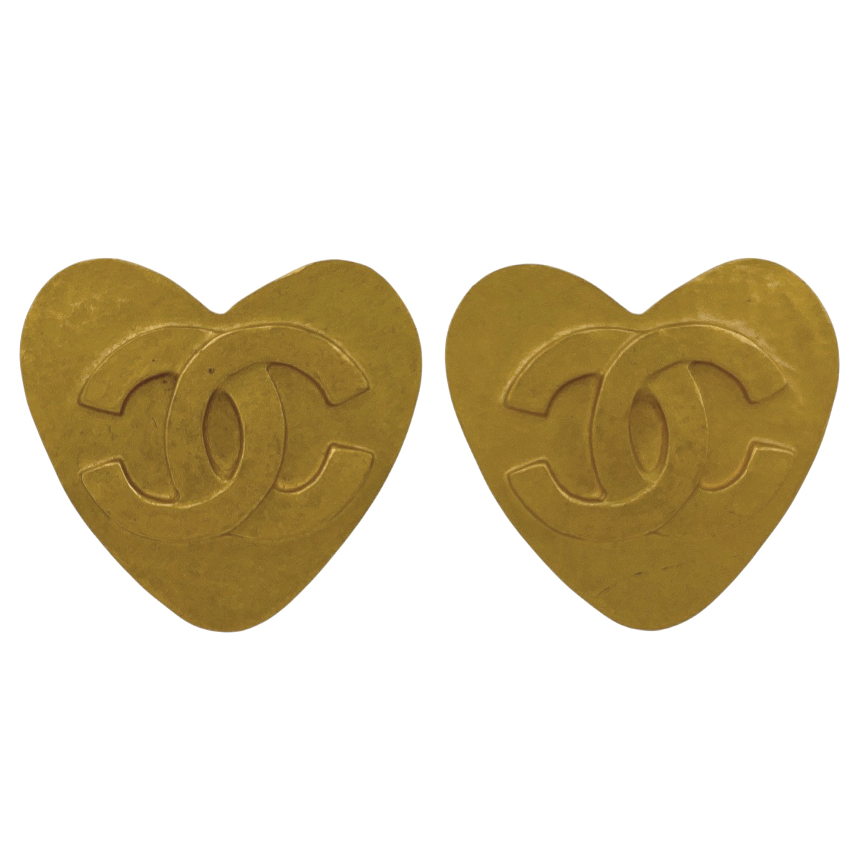 シャネル CHANEL ココマーク ハートモチーフ イヤリング GP ゴールド レディース 【中古】拍卖