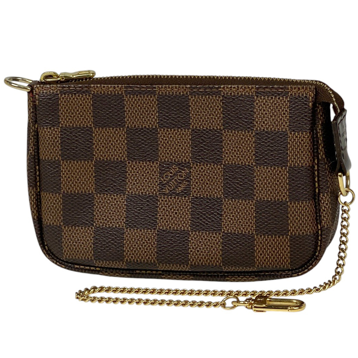 ルイ・ヴィトン Louis Vuitton ミニ ポシェット アクセソワール メイク アクセサリーポーチ ダミエ ブラウン N58009 レディース 【中古】拍卖