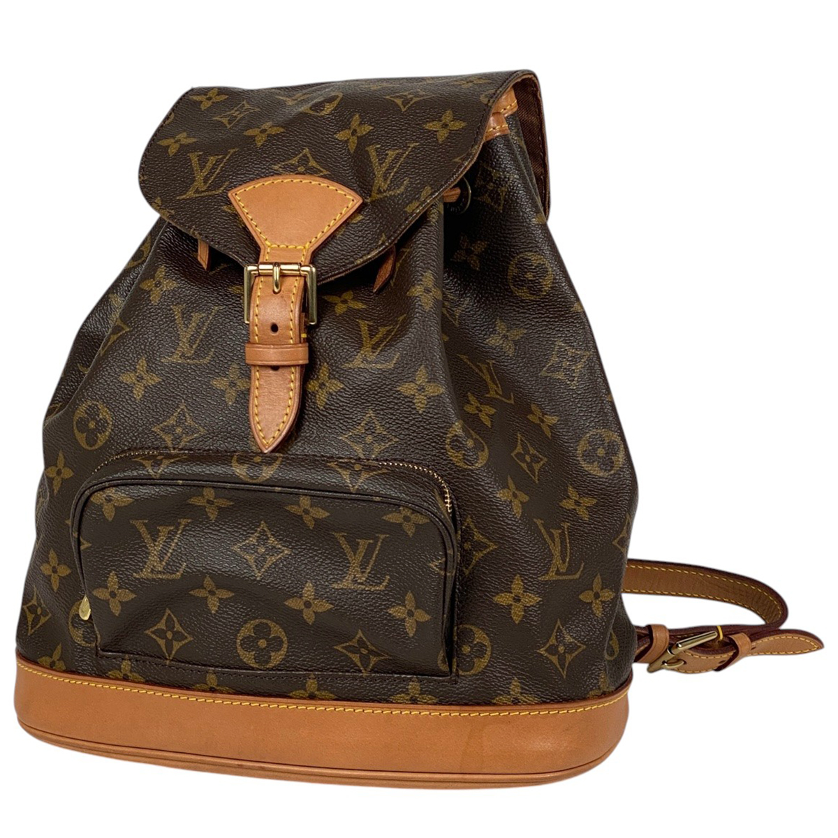 ルイ・ヴィトン Louis Vuitton モンスリ MM バックパック デイパック リュック モノグラム ブラウン M51136 レディース 【中古】拍卖