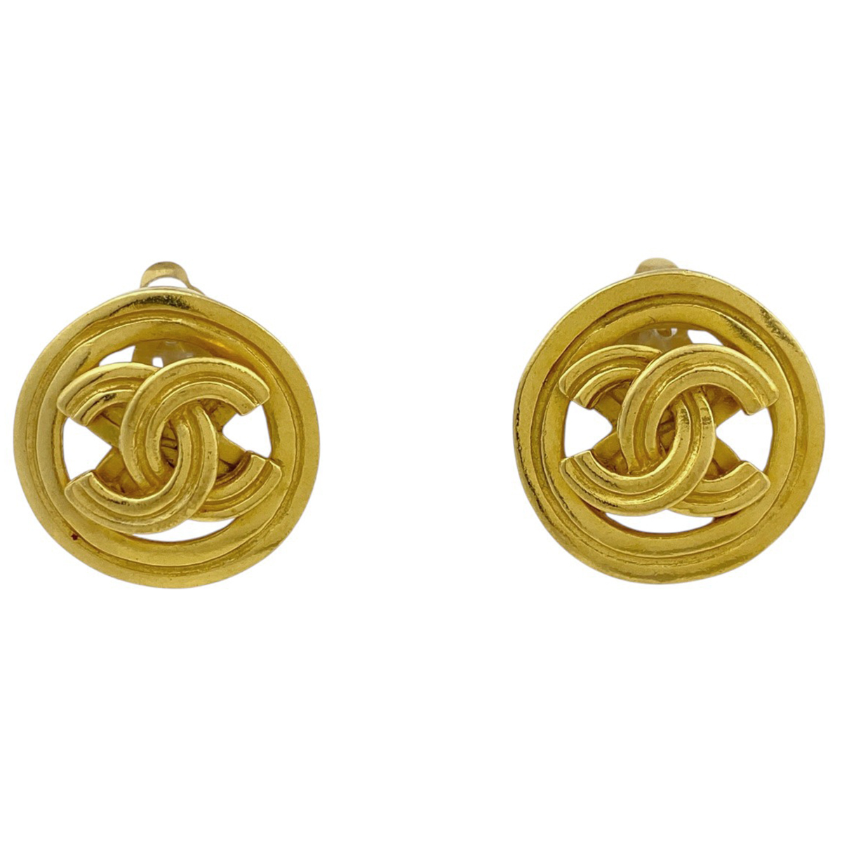 シャネル CHANEL ココマーク イヤリング ラウンド イヤリング GP ゴールド レディース 【中古】拍卖