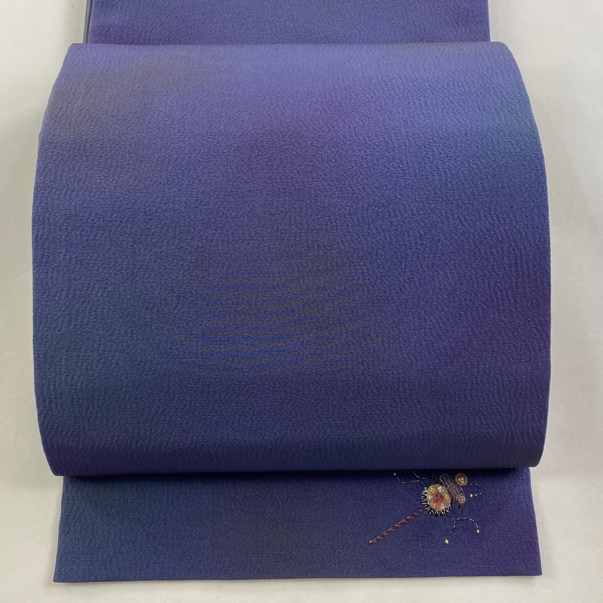 袋帯 美品 秀品 やまと ぼかし柄 青紫 全通 正絹 【中古】拍卖