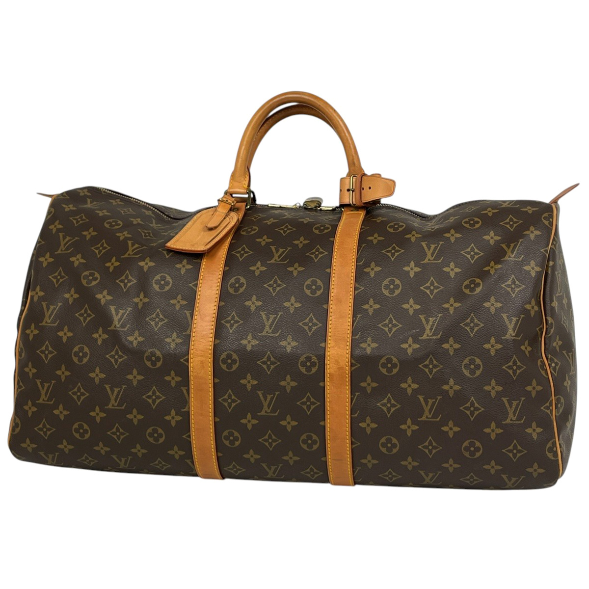 ルイ・ヴィトン Louis Vuitton キーポル 55 ハンドバッグ 旅行 ボストンバッグ モノグラム ブラウン M41424 レディース 【中古】拍卖