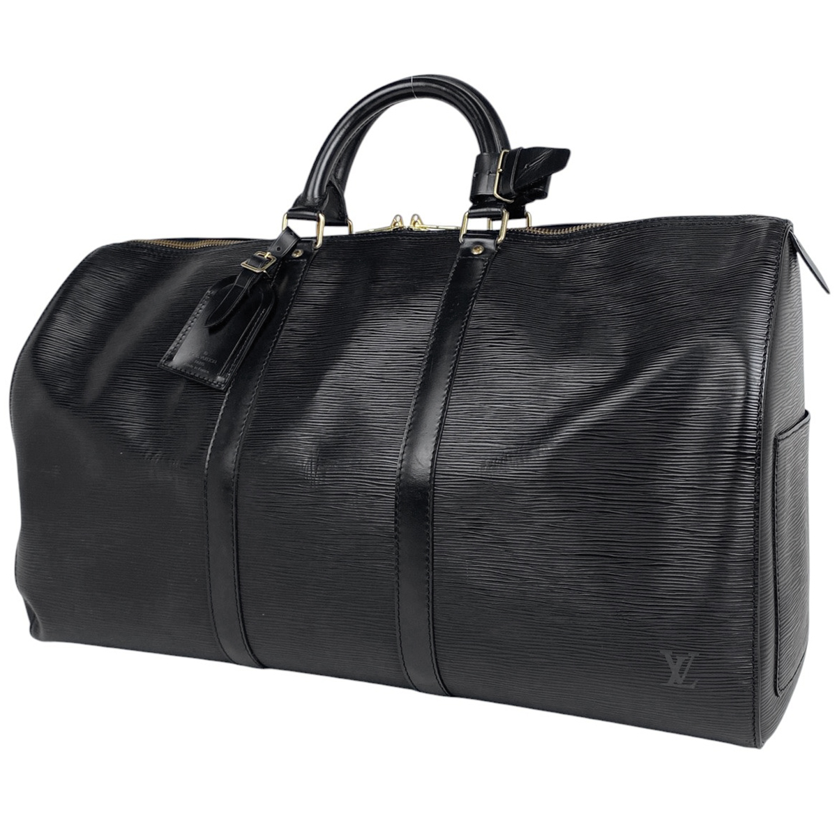 ルイ・ヴィトン Louis Vuitton キーポル 50 ハンドバッグ 旅行 ボストンバッグ エピ ノワール(ブラック) M42962 レディース 【中古】拍卖