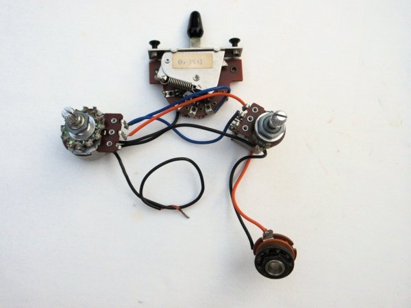 Aria proⅡ アリア DM-50型スイッチ&電装 3PU用 PUSH/PULL式 85年製Aria proⅡ KNIGHT WARRIOR-MX拍卖