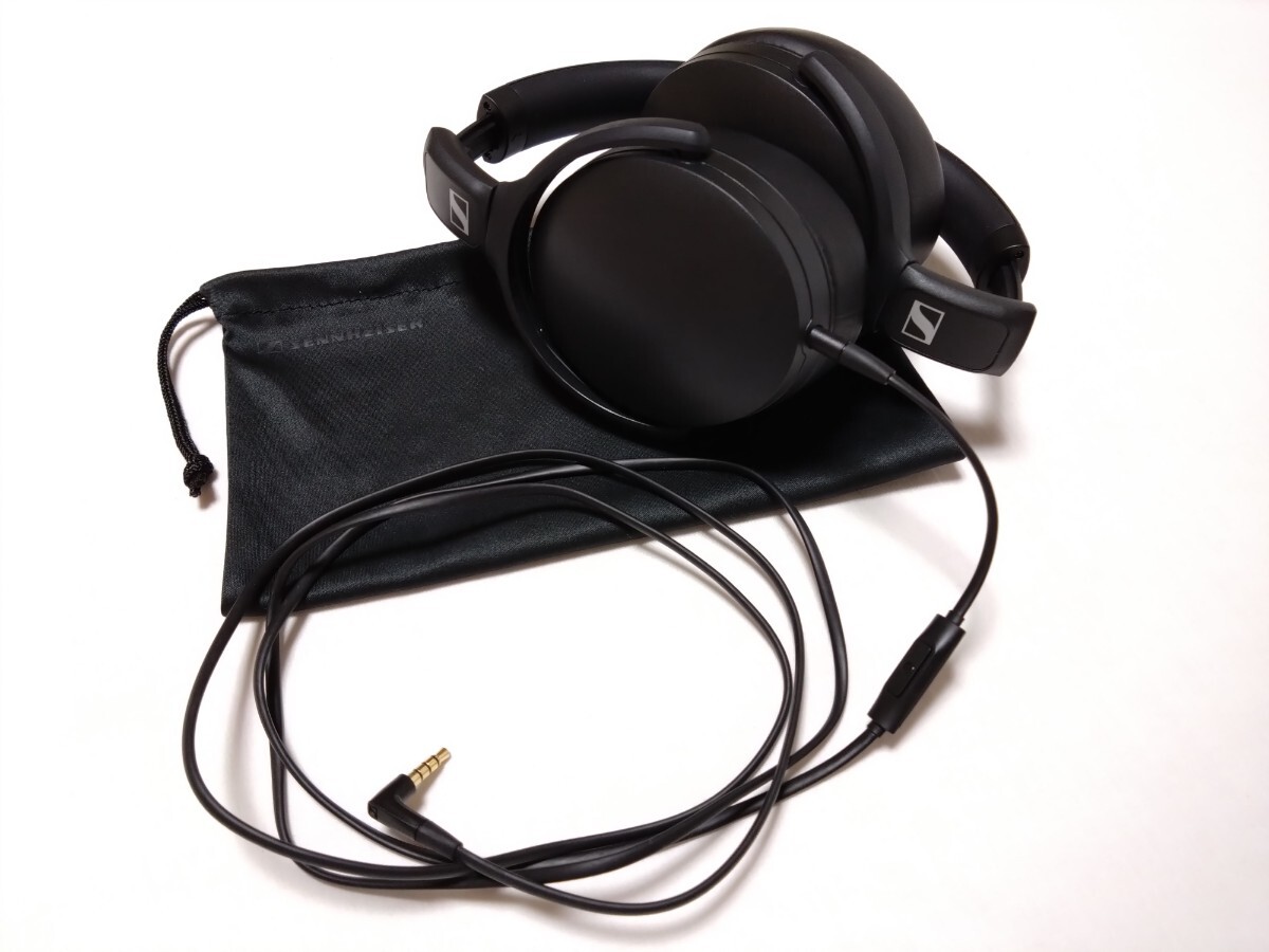 【Sennheiser】ゼンハイザー 美品 試聴程度 定番 ヘッドホン 密閉型 リモコン付 HD400S ブラック 入力インピーダンス18Ω 格安 特価放出品拍卖