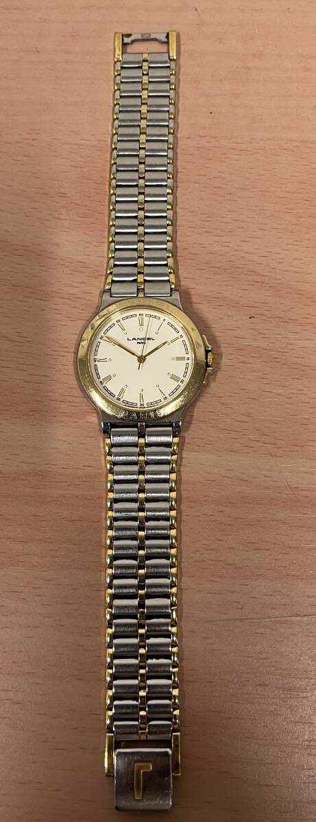 18579 LANCEL ランセル 時計 4631-E63956 TA GN-4-S メンズ クォーツ 動作未確認 長期保管品 中古品 簡易包装で発送拍卖