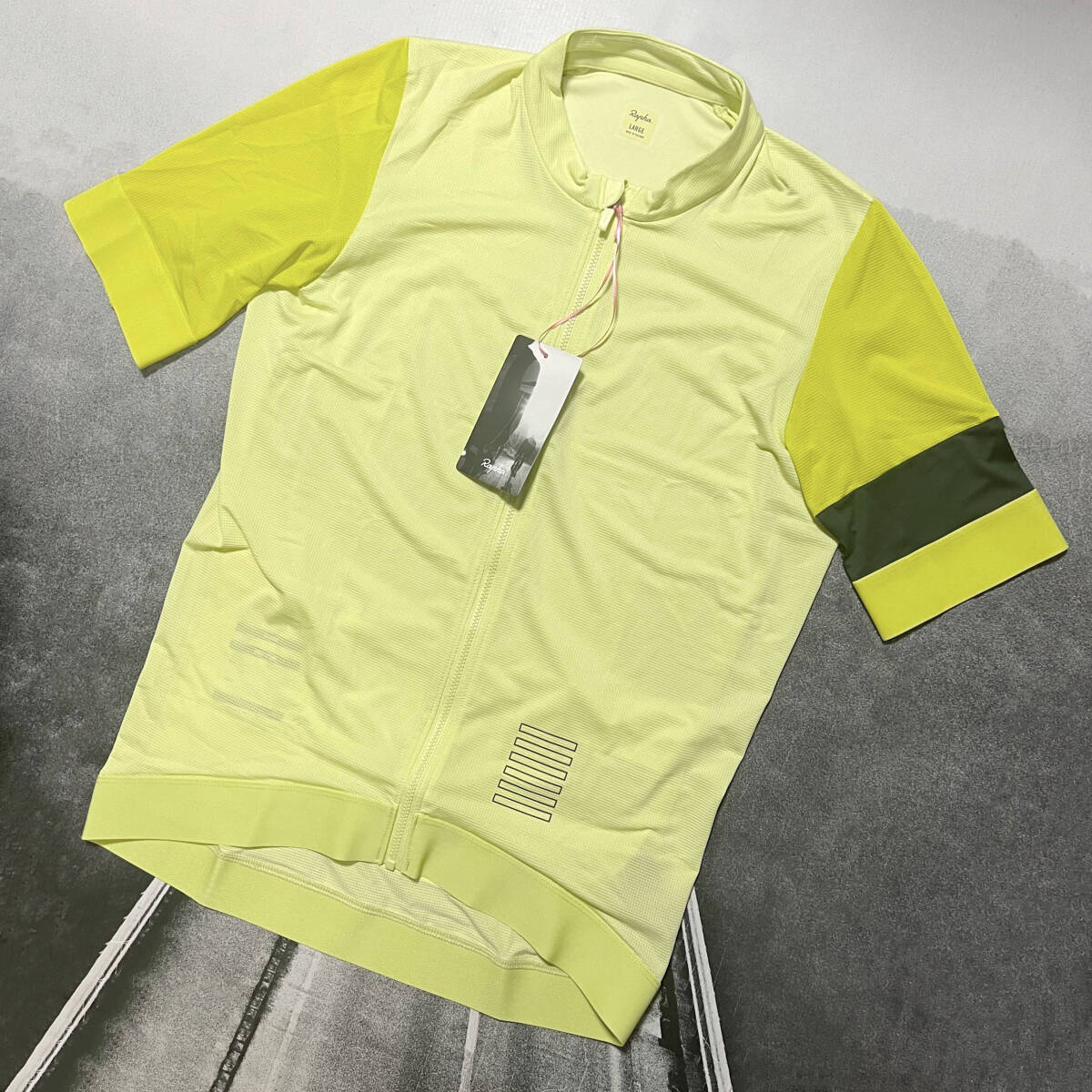 新品 Rapha Men's Pro Team Training Jersey Lサイズ ライムグリーン ラファ メンズ プロチーム トレーニング ジャージ 半袖拍卖