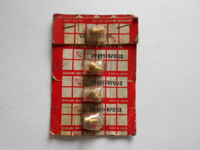 純正メインジェット4個、品番09491-97003、♯97.5、GS750など拍卖