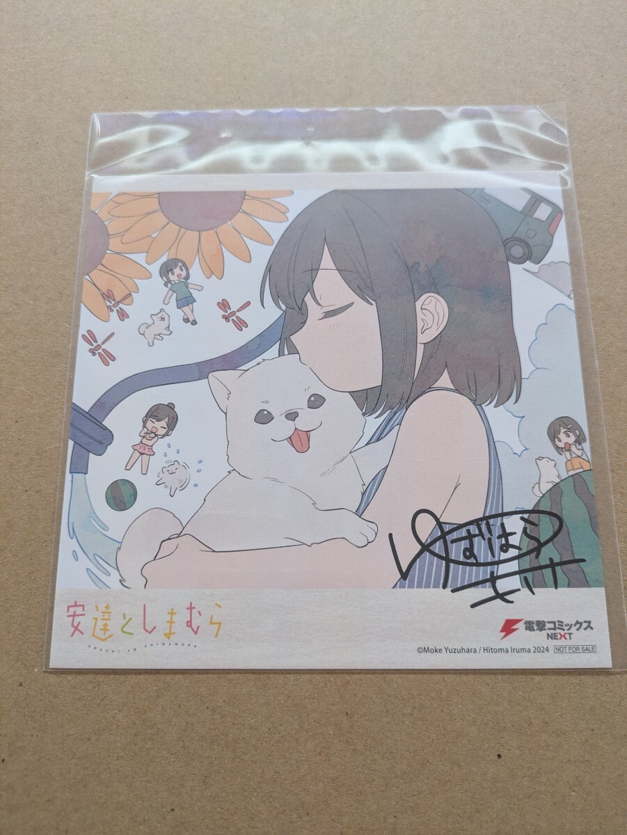 安達としまむら 6巻 ゲーマーズ購入特典 ミニ色紙風イラストカード 柚原もけ 入間人間 のん拍卖