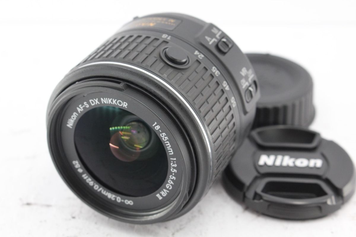 ★超極上★ニコン NIKON AF-S NIKKOR 18-55mm F3.5-5.6 G VR II 《キャップ 付き》 #A5020拍卖