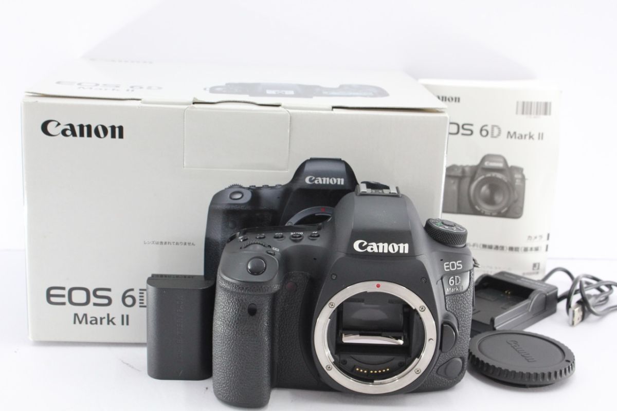 ★特上品★キヤノン CANON EOS 6D Mark II ボディ デジタル一眼レフカメラ 《キャップ 箱 付き》 #A5296拍卖