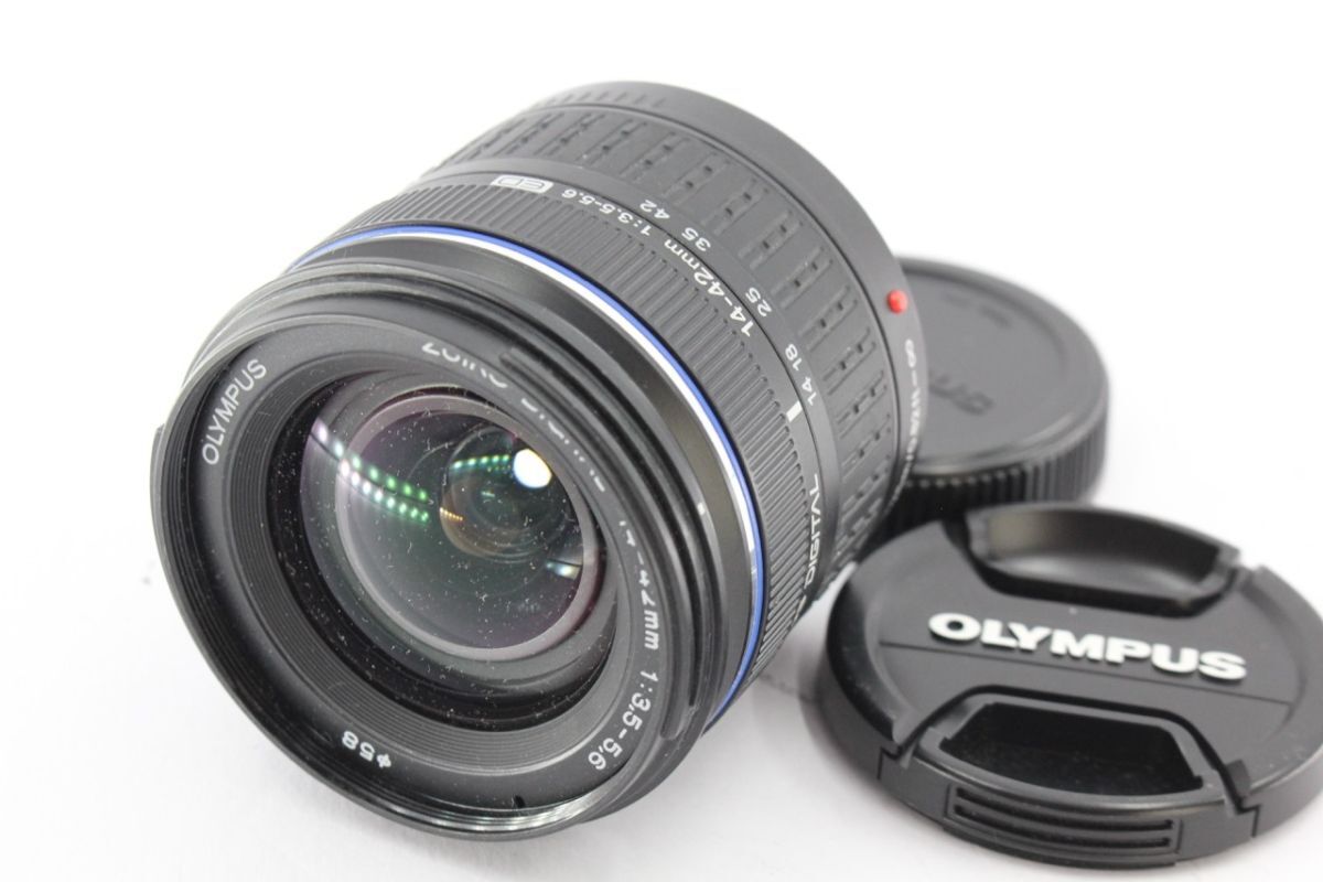 ★特上品★オリンパス OLYMPUS ZUIKO DIGITAL 14-42mm F3.5-5.6 ED 《キャップ 付き》 #A5386拍卖