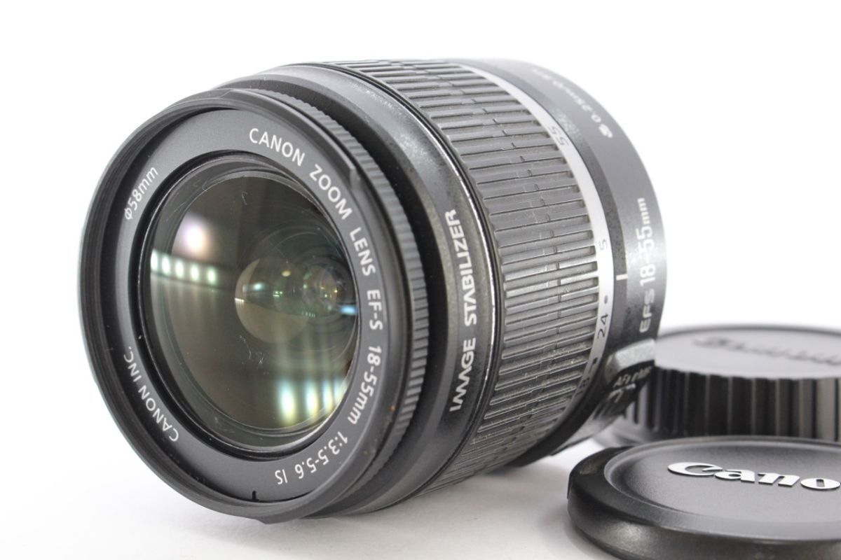 ★実用品★キヤノン CANON EF-S 18-55mm F3.5-5.6 IS 《キャップ 付き》 #A5413拍卖