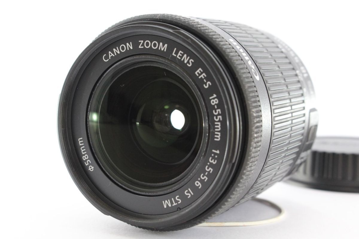 ★特上品★キヤノン CANON EF-S 18-55mm F3.5-5.6 IS STM 《キャップ 付き》 #A5407拍卖