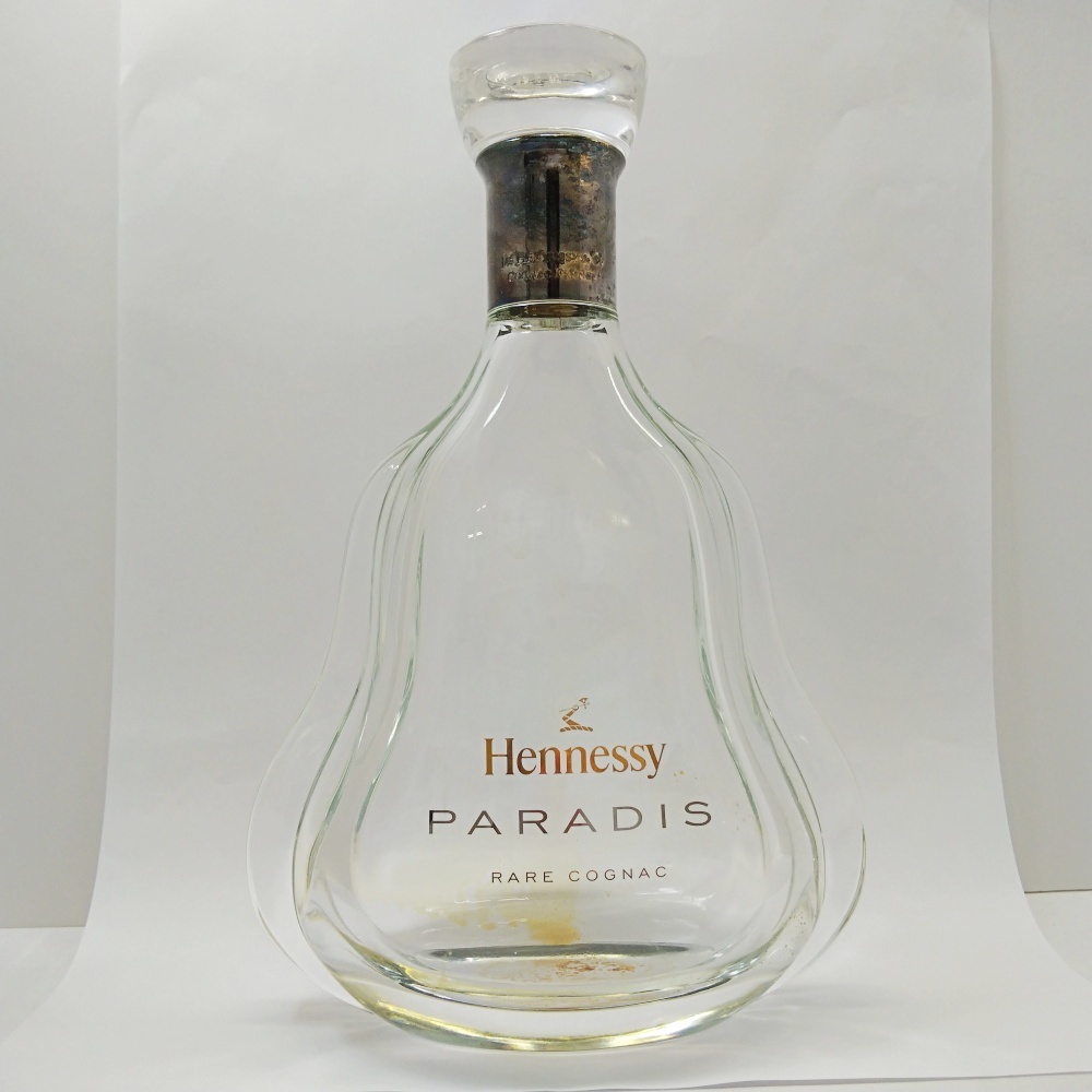 B25-2075【未洗浄・空瓶】Hennessy PARADIS ヘネシー パラディ RARE COGNAC フランス 箱付き(※注意:空瓶です)拍卖