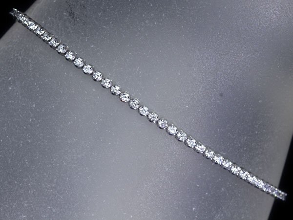 3MU11264S【売り切り】新品【RK宝石】≪DIAMOND≫ 極上ダイヤモンド 総計1.00ct!! K18WG 高級 テニス フルエタニティ ブレスレット ダイヤ拍卖