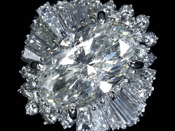 8MUL16378SS【売り切り】新品【RK宝石】《Diamond》上質天然ダイヤモンド 超特大3.99ct 極上脇石ダイヤ 1.38ct Pt900 超高級リング ダイヤ拍卖