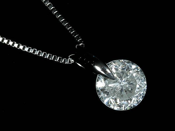 5KL16688SS【売り切り】新品【RK宝石】≪DIAMOND≫ 極上ダイヤモンド 大粒0.657ct Pt900 Pt850 高級 一粒ダイヤ ネックレス ダイヤ拍卖