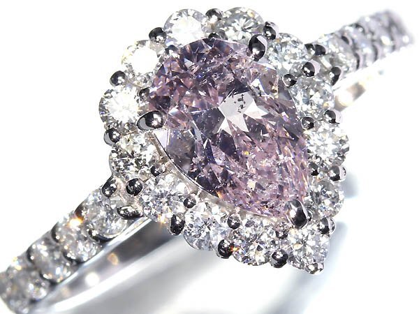 .KVL15711【売り切り】新品【RK宝石】天然ナチュラル 極上ピンクダイヤ 特大1.131ct 極上脇石ダイヤ Pt950 超高級リング ピンクダイヤ拍卖