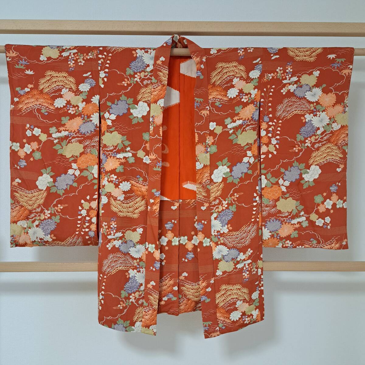 即決■着物の越田■裄61 身丈96 正絹 羽織 アンティーク 古典柄 ■む26R01拍卖