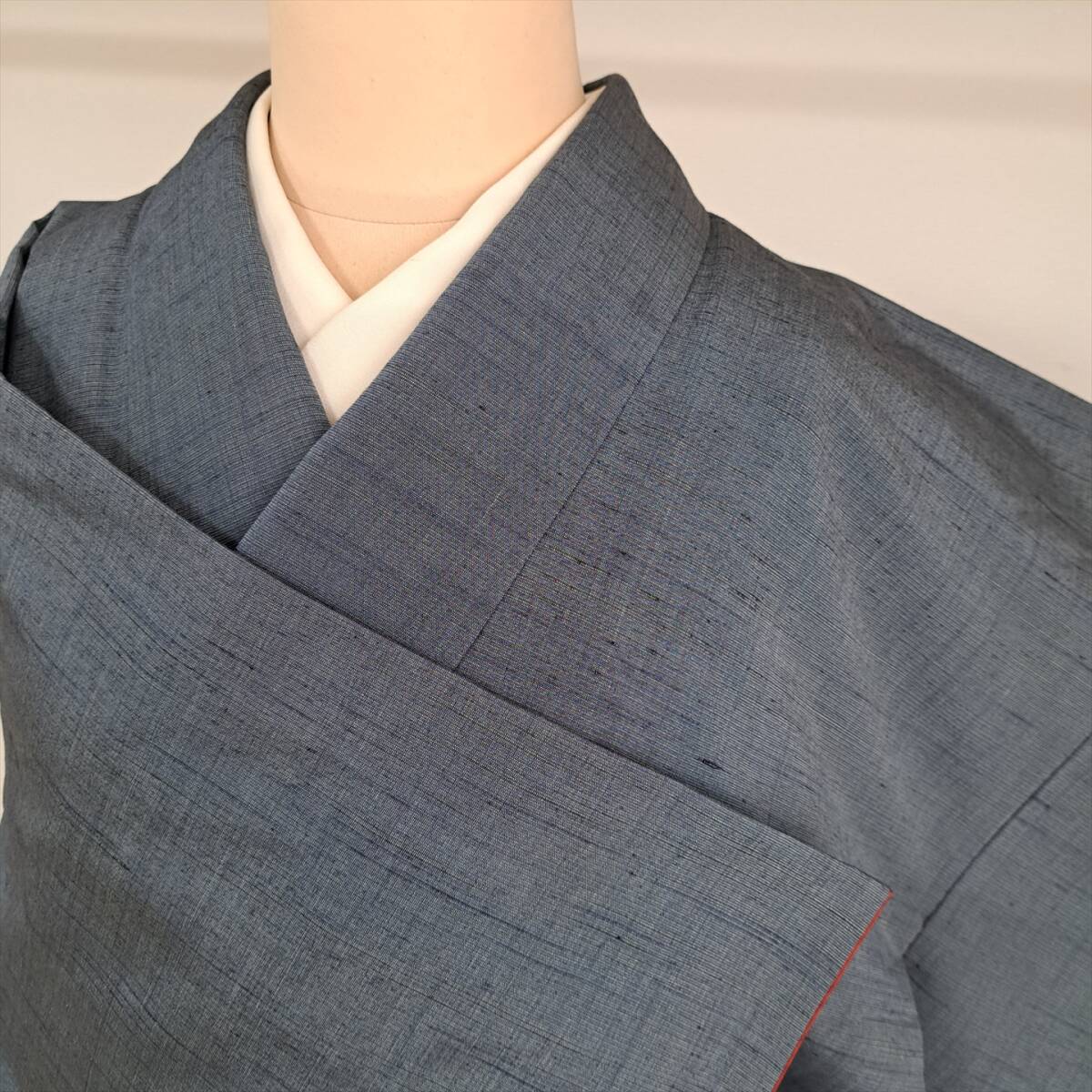 即決■着物の越田■裄66.5身丈160正絹 紬 カジュアル 普段着 おでかけに ■む26R07拍卖