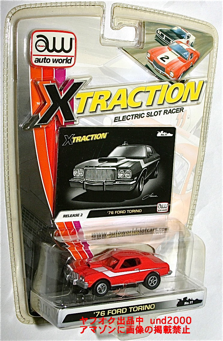 Auto World 1976 フォード トリノ X-Traction HO スロットカー Ford Torino 刑事スタスキー&ハッチ レッド オートワールド Slot Car拍卖