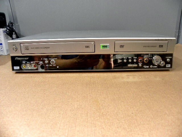 パイオニア  VHS HDD DVD デッキ DVR-RT7H ジャンク拍卖