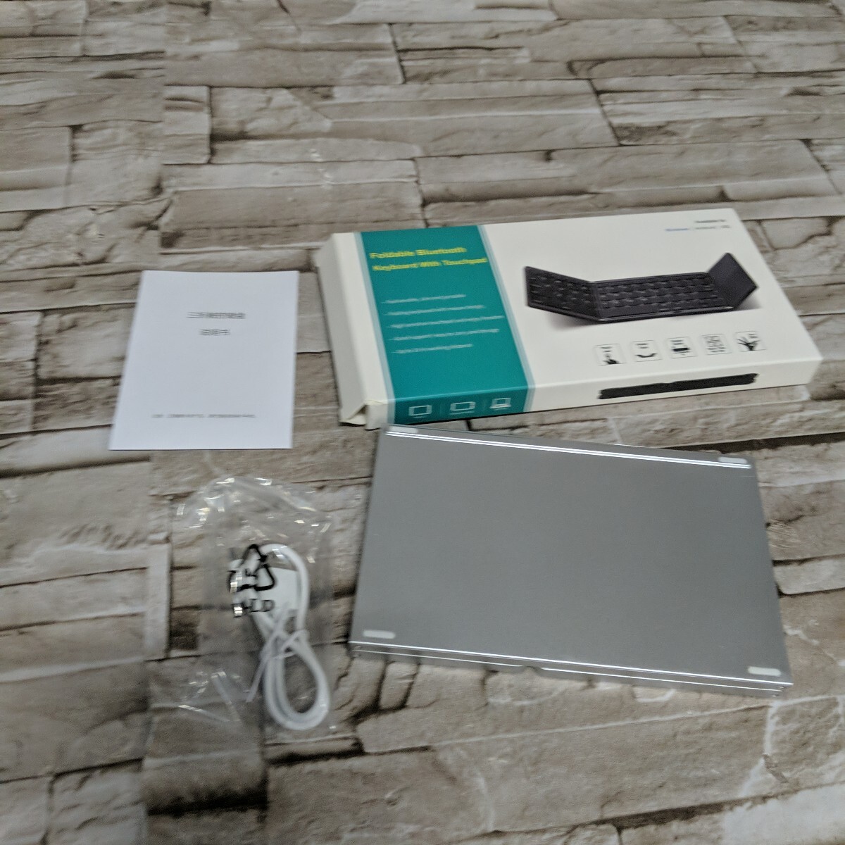 SKSZ1375 ▲ キーボード 美品 Folding Keyboard 折りたたみ式キーボード 通電のみ確認拍卖