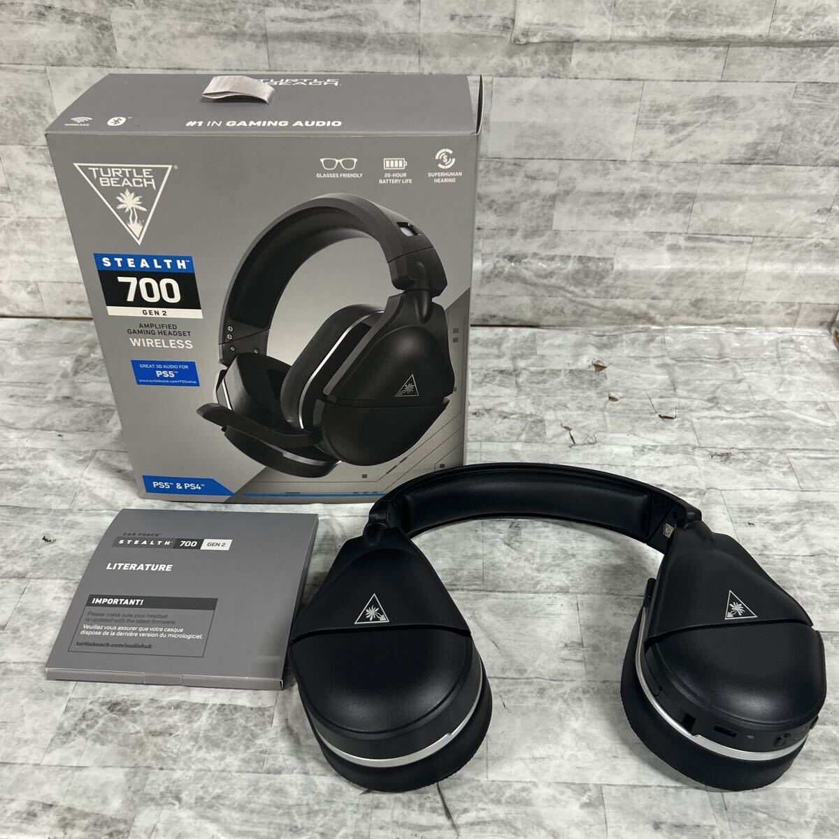 SKAM-2356 ▲ ヘッドホン Turtle Beach ゲーミングヘッドセット ブラック 本体のみ 通電のみ確認済み拍卖