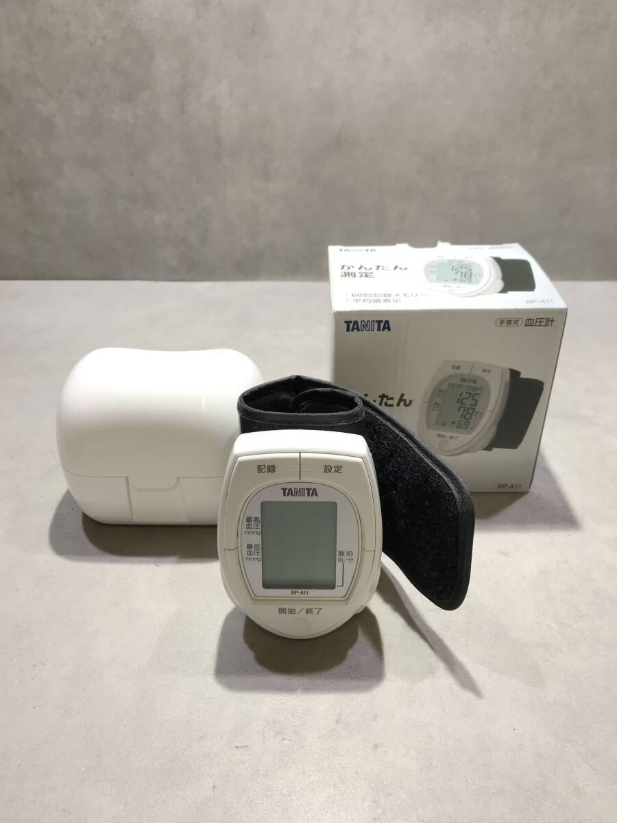 手首式血圧計【S13476◎】TANITA タニタ BP-A11 血圧計 【計測確認済】250906拍卖
