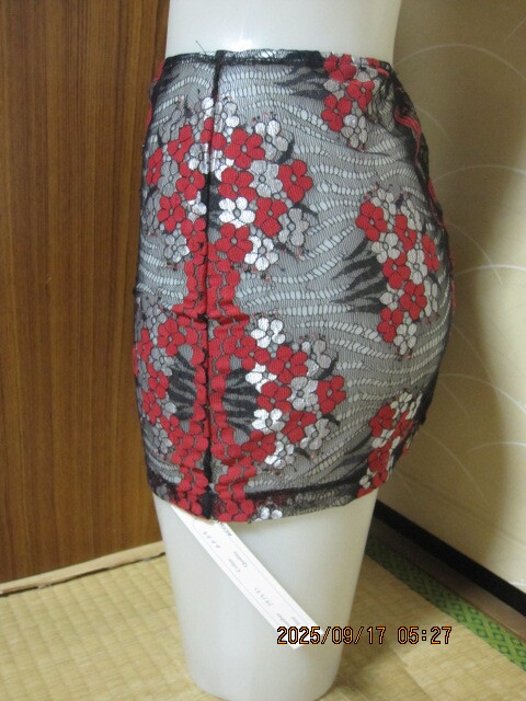 新品 超過激! 透け透けミニスカートブラック系 同梱不可、個々の発送になります!拍卖