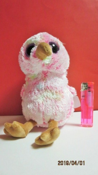 (別)ビックアイでカラフルなとてもキュートな フクロウ ぬいぐるみ タグ付き1体 BEANIE Boos拍卖