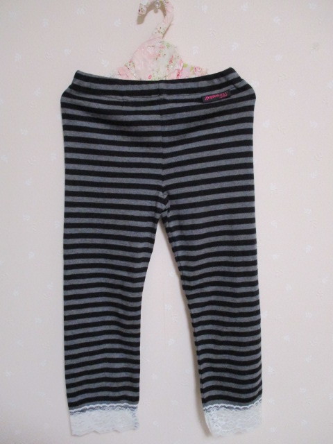 ■ ヒロミチ ナカノ ■ 可愛いボーダー柄レギンス 130cm 0927 未使用拍卖