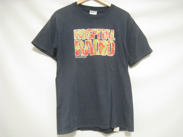 HOSPITAL RADIO ホスピタルラジオ トップス Tシャツ ロゴT 半袖 丸首 紺 ネイビー 拍卖
