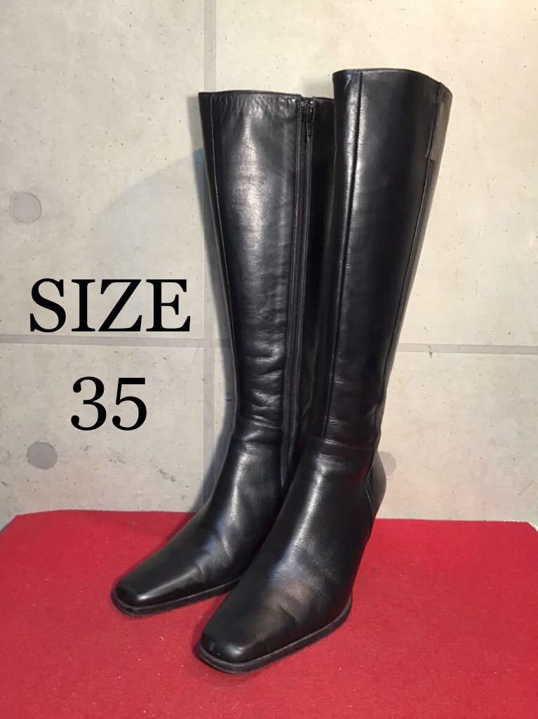 【売り切り!送料無料!】A-78 cassandre/ロングブーツ/22.5cm/箱あり!激安!拍卖