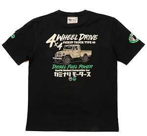 カミナリモータース/ランクル/Tシャツ/黒/S/kmt-199/エフ商会/テッドマン拍卖