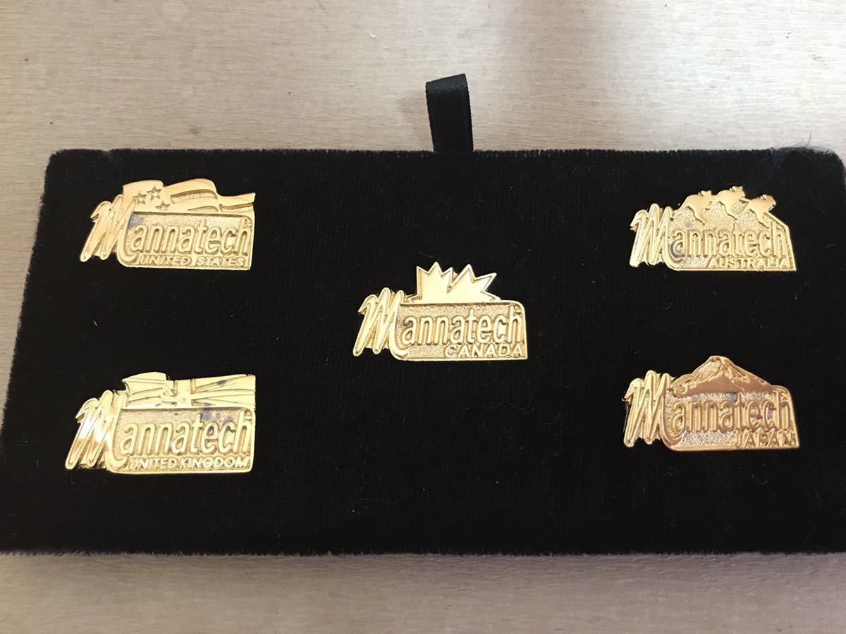 未使用品 mannatech マナテック ピンズ ピンバッジ 限定 5000個 カナダ 日本 アメリカ イギリス オーストラリア 金メッキ拍卖