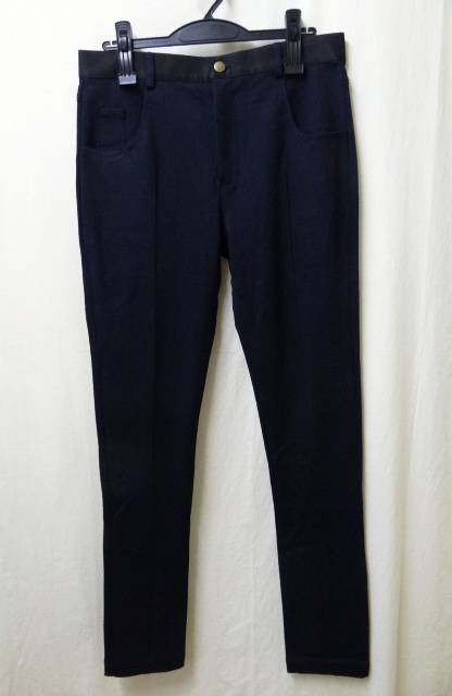 SUPERTHANKS スーパーサンクス 新品未使用 NAVY Sサイズ ストレッチパンツ拍卖
