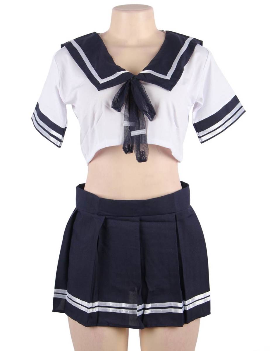 8515 Mサイズ コスプレ衣装 制服 セーラー服 コスチューム ショーツセット拍卖