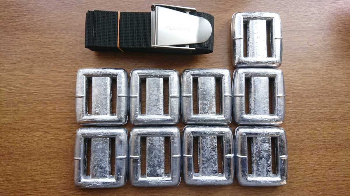 新品 ダイビングウエイト9kg ベルトセット スキューバダイビング 鉛 錘拍卖