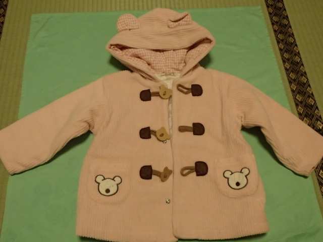 ◇FULL CARAT 95センチ くまさん ピンク色 コート拍卖