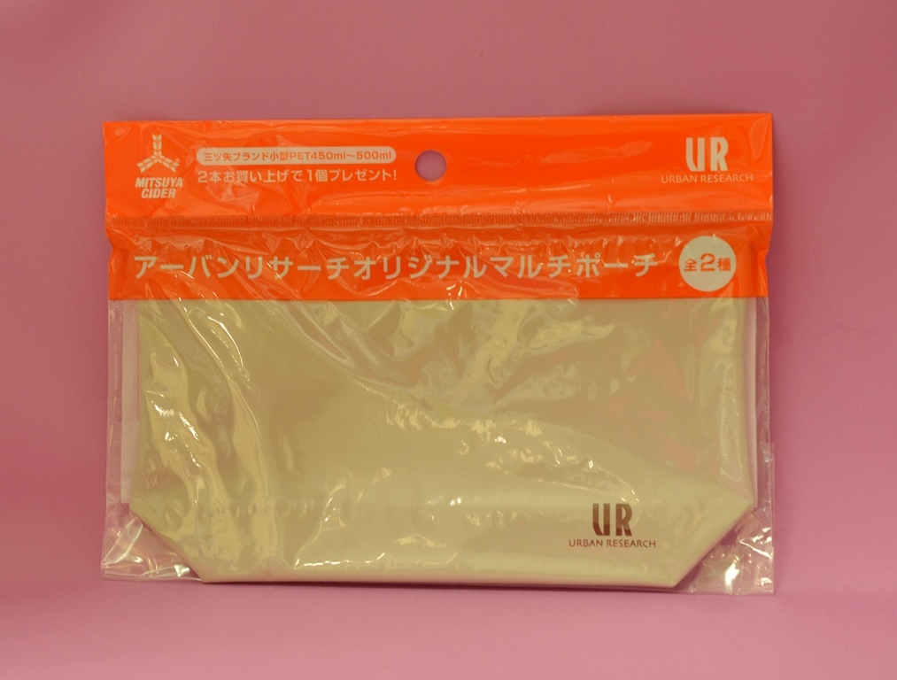 【新品未開封品】アーバンリサーチオリジナルポーチ ライトブラウン(三ツ矢サイダー)拍卖