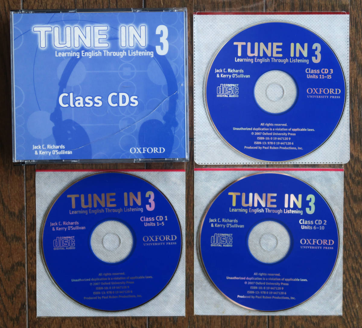 Tune in 3 Class CDs 英会話のクラスCD 3枚/中古拍卖