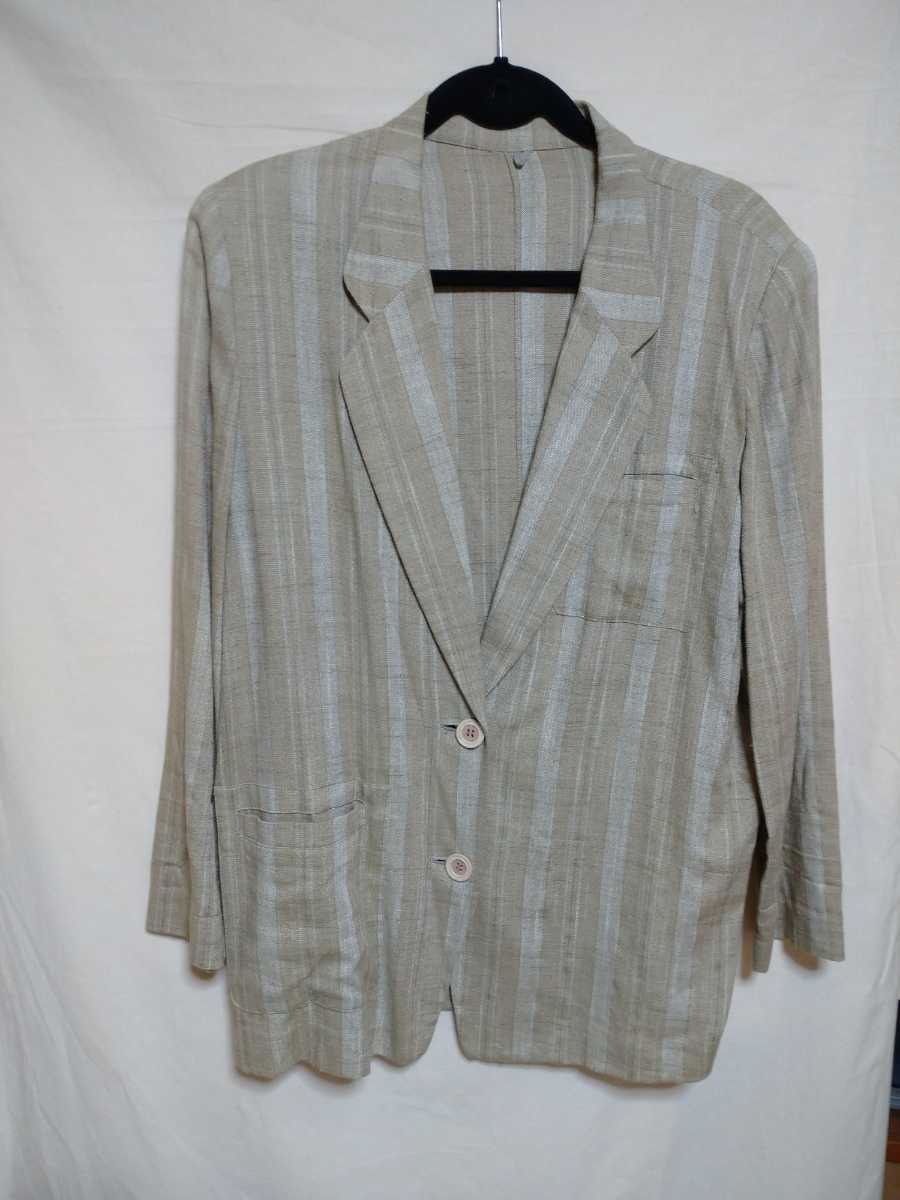 ジャケット 昭和 レトロ 肩パット シミあり any レディース拍卖