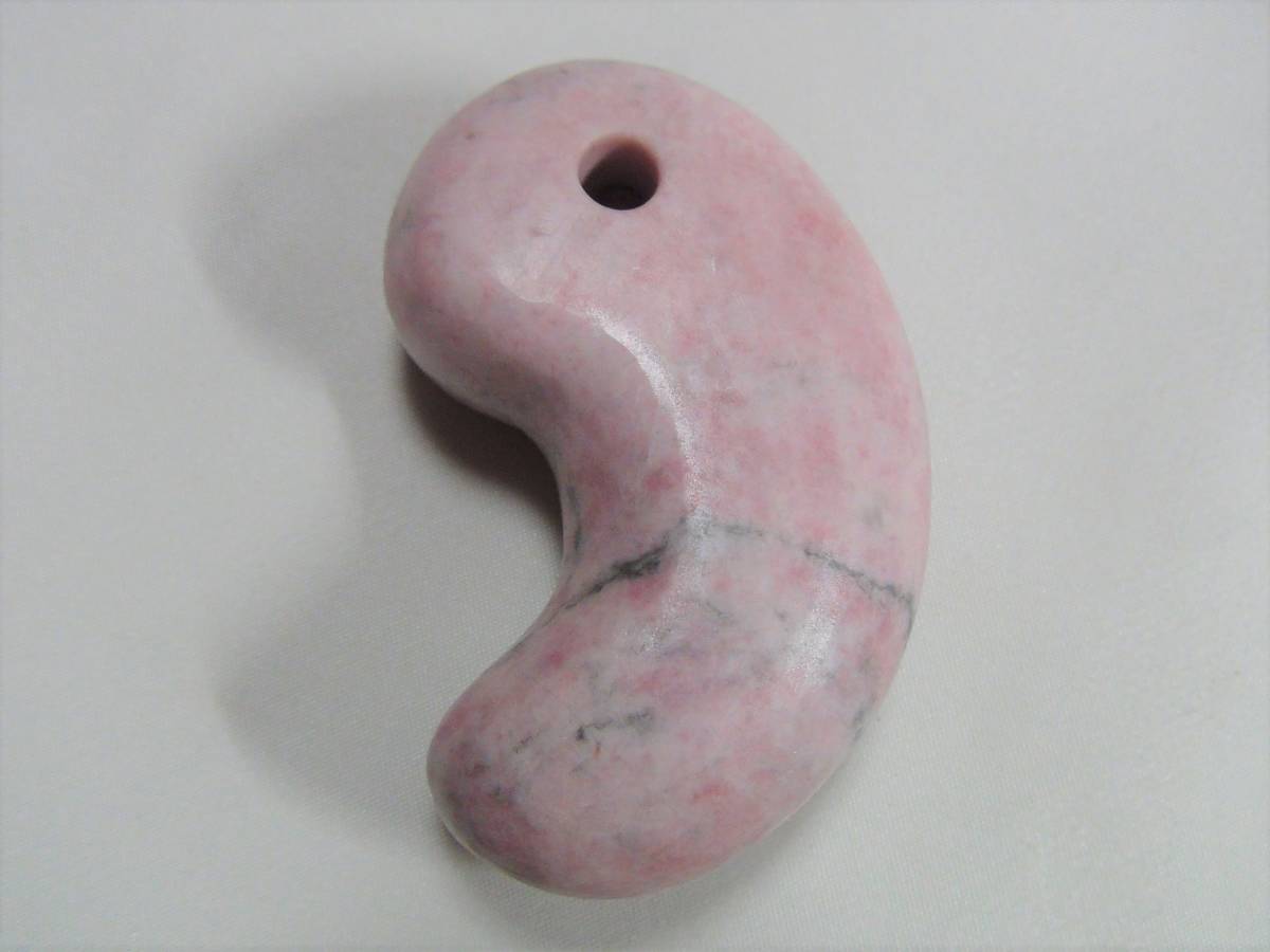 糸魚川産・桃簾石・勾玉・92拍卖